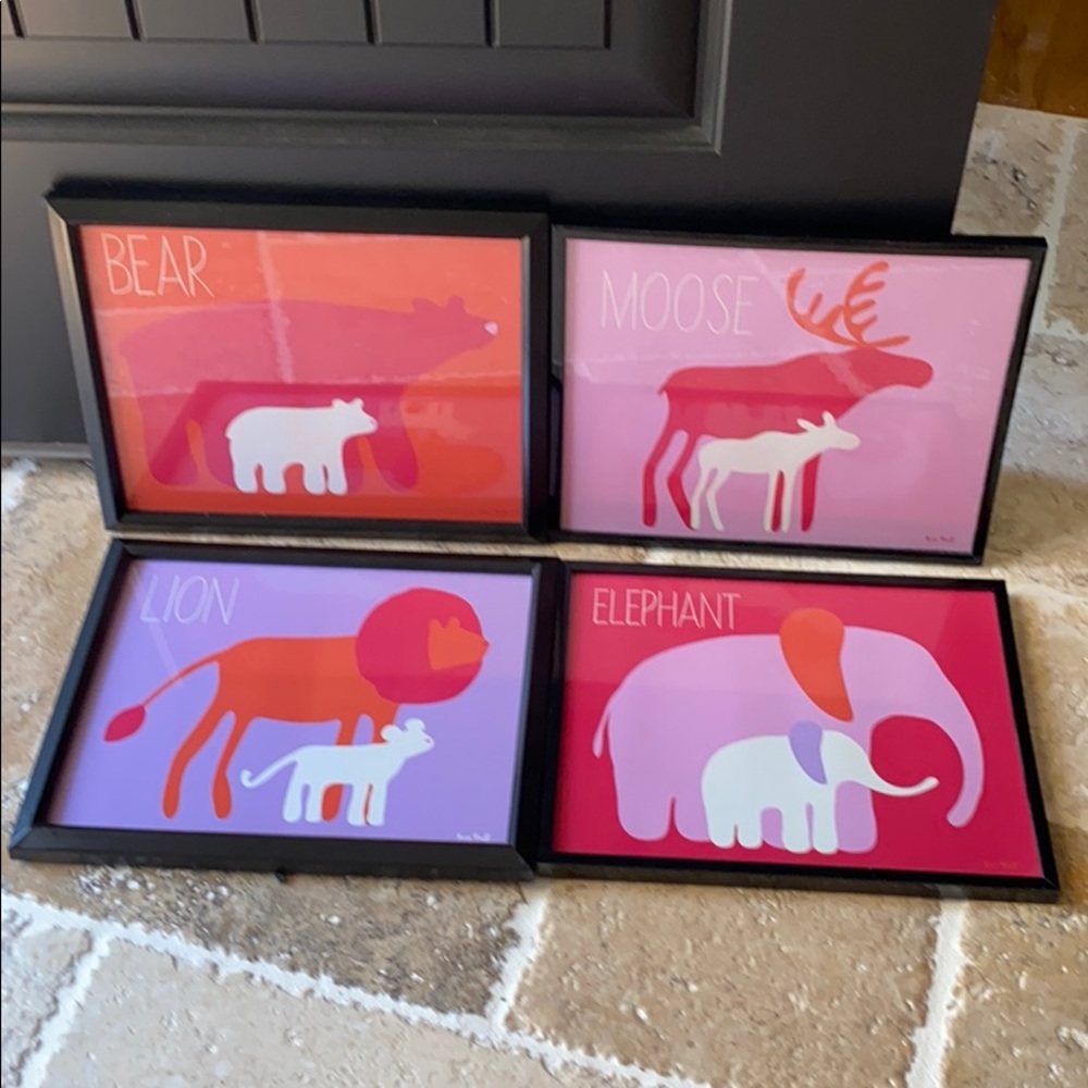 Set of 4 Nursery Playroom Decor